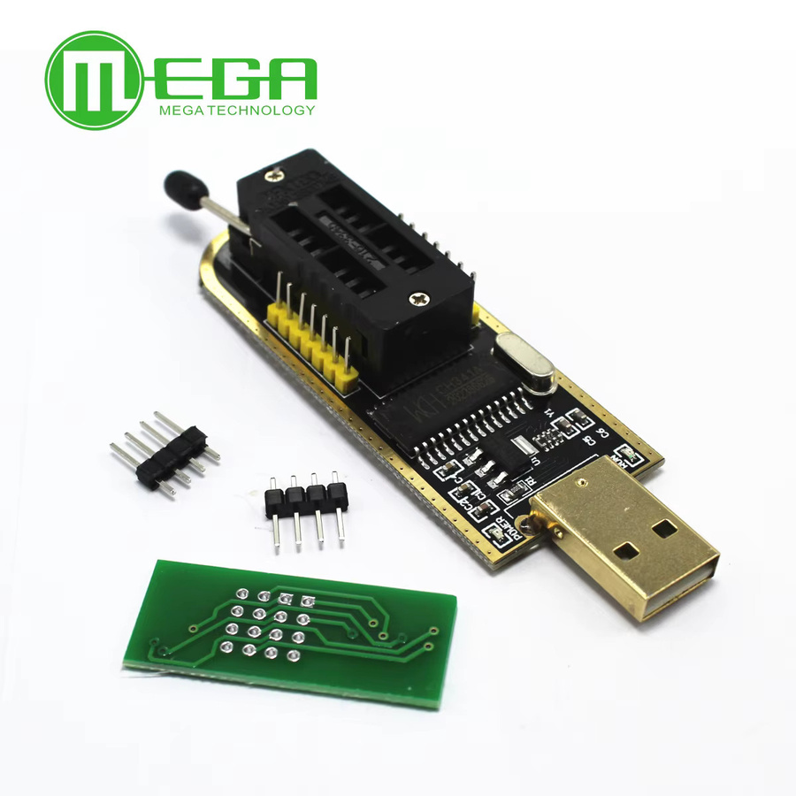 CH341A USB Programmierer für 24 und 25 Serie EEPROM Flash BIOS inklusive Software und Treiber in Schwarz - Bild 2