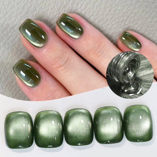 BORN PRETTY Dark Emerald Cat Magnetic Gel, 10 ml, Glänzend - Bild 1