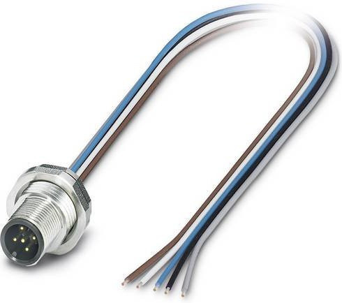 Phoenix Contact 1520013 Sensor-Aktor-Einbausteckverbinder M12 Stecker, 5-polig, silber, 0,50 m - Bild 1