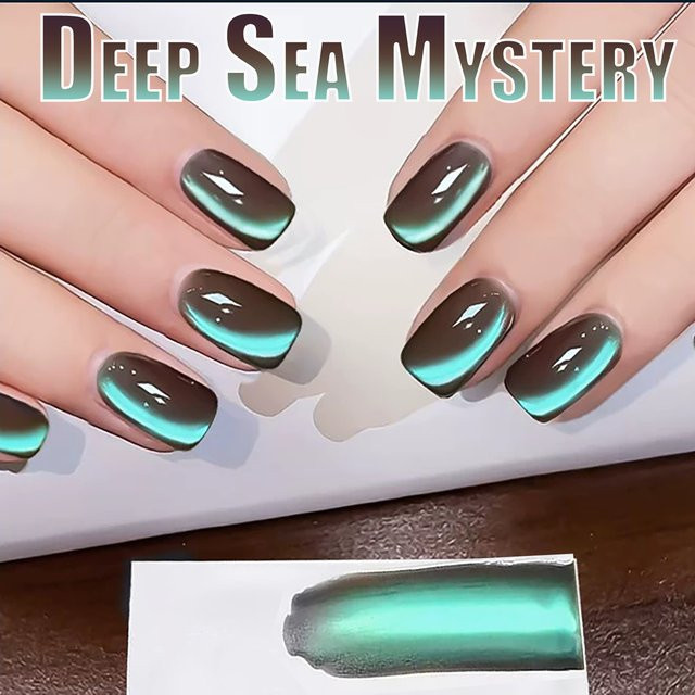 PSK Deep Sea Secrets Cat Eye Gel Nagellack, Satin, Unisex - Bild 1