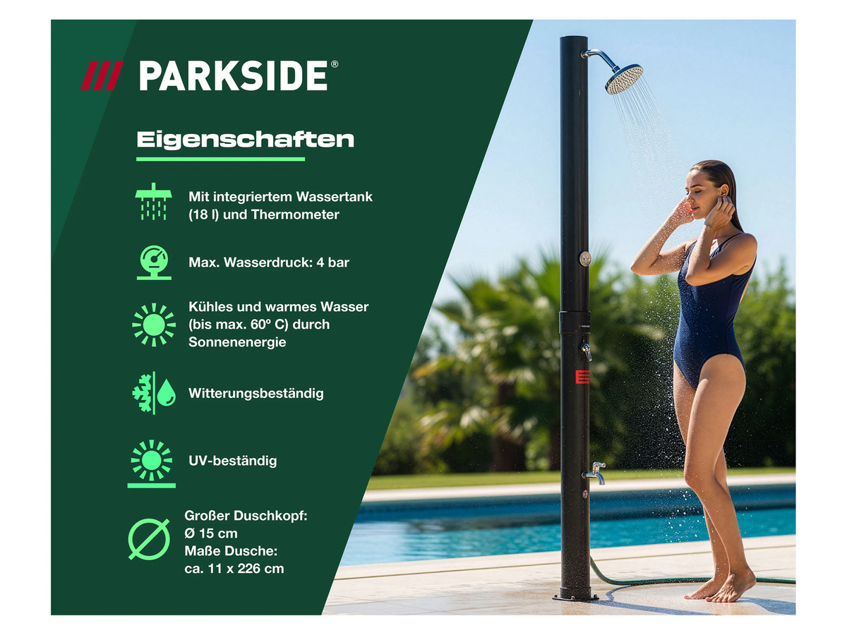PARKSIDE Solardusche mit 18 l Wassertank - Bild 2