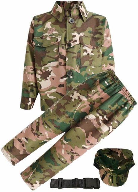 YUPOP Soldatenkostüm Armee Tarnfarben, Set, beige - Bild 1