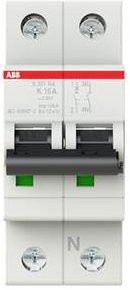 ABB S201-K16NA Leitungsschutzschalter 16A 230V 2CDS251103R0467 - Bild 1