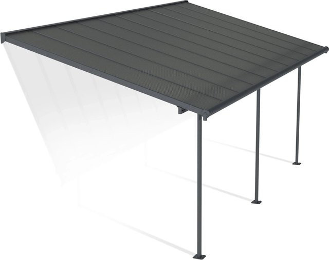 Canopia Terrassenüberdachung Capri aus Polycarbonat und Aluminium in Anthrazit Grau B: 610 cm, T: 300 cm - Bild 1