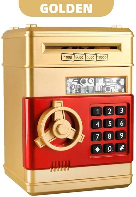 Binchi Elektronische Passwort Spardose, Mini Safe, beige - Bild 1
