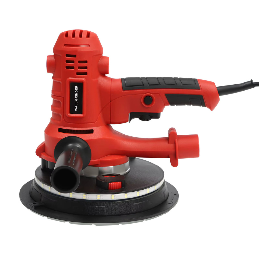 Bymaocar Tragbare Schleifmaschine und Poliermaschine in Rot mit 800W und 1200-2500 U/min für Trockenbauwände und Gipsdecken - Bild 6