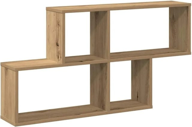 vidaXL Wandregal Artisan-Eiche in Braun aus Holzwerkstoff B: 100 cm, H: 53 cm, T: 18 cm - Bild 1