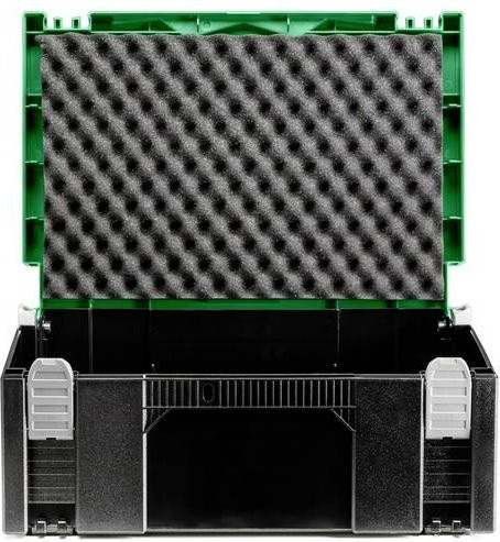 HiKOKI System Case II Maschinenkoffer aus Kunststoff in Schwarz und Grün, stapelbar, B/T/H: 15,8 x 29,5 x 29,5 cm - Bild 1
