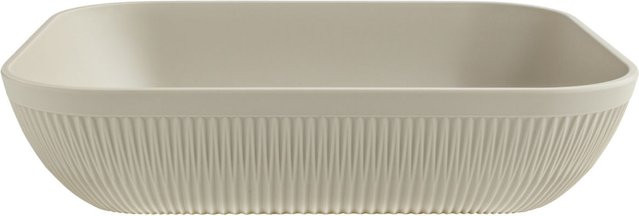 VEGA Schale Kanas rechteckig mit Relief in Beige, 3900 ml, B/T/H: 26,5 x 32,5 x 7,5 cm - Bild 1
