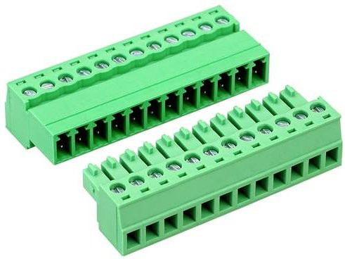Donau Elektronik HNS381-12 Steckverbinder mit 12 Polen in Grün aus Messing und Stahl für Leiterquerschnitte von 0,08 mm² bis 1,5 mm² - Bild 1