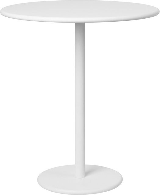 Blomus Beistelltisch Stay Outdoor in Weiß aus Aluminium mit modernem Design, Durchmesser: 40 cm, Höhe: 45 cm - Bild 1