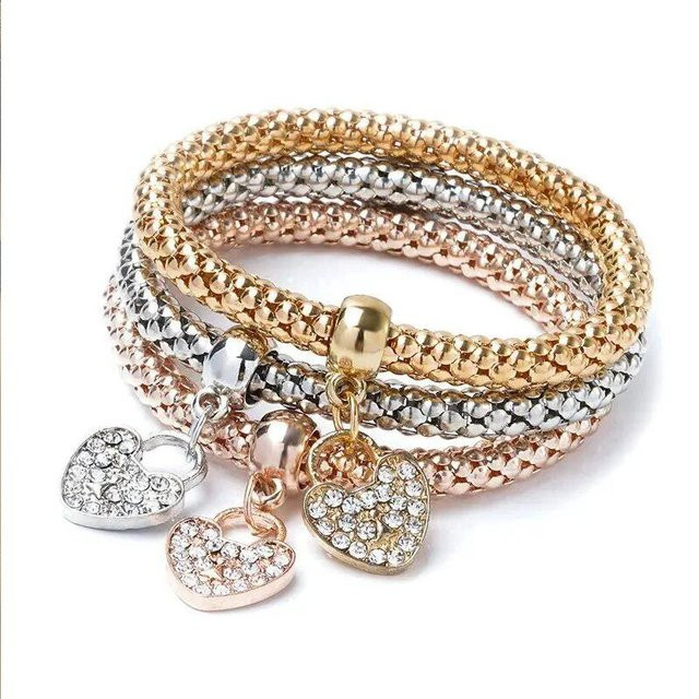 Obega Schmuckset, Charm-Armband, Roségold, Zirkonia, Unisex - Bild 1