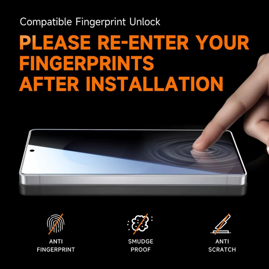 5 Stück Anti-Spy Panzerglas Displayschutz für Samsung Galaxy S25 - Bild 2