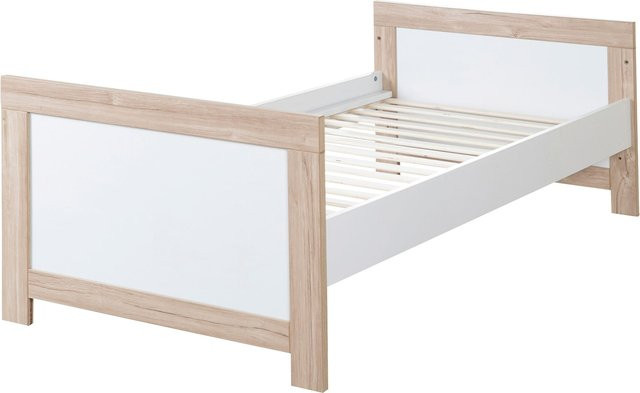 Roba Kombi-Babybett Malo in Weiß mit ausziehbarem Gitter B/H: 70 x 140 cm - Bild 1