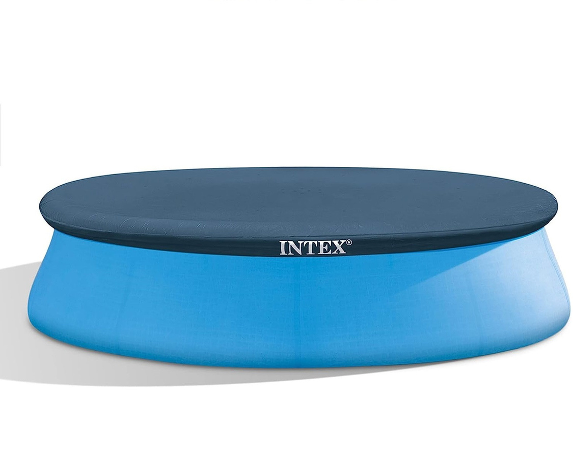 Intex Easy Set Pool Abdeckung rund, Blau, Durchmesser: 2,8 m, passend für Pools mit 3,05 m Durchmesser - Bild 1