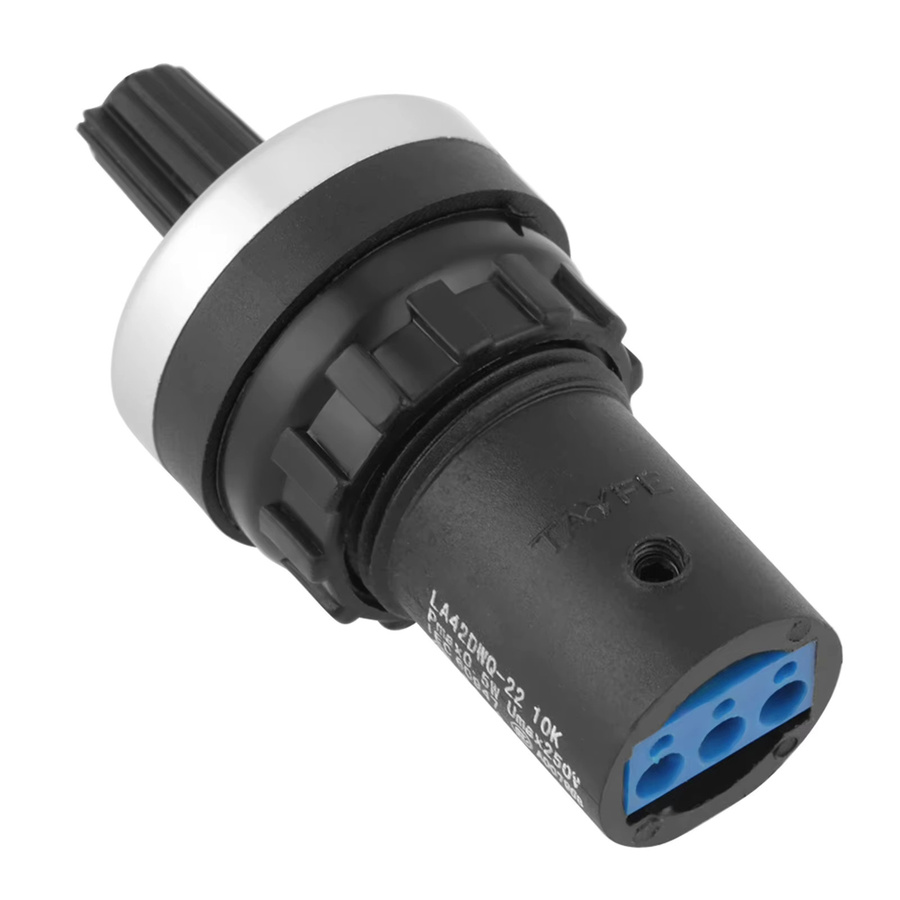 YOSOO 10k Potentiometer in Schwarz für VSD VFD Frequenzumrichter zur Schalttafel-Einbau - Bild 3