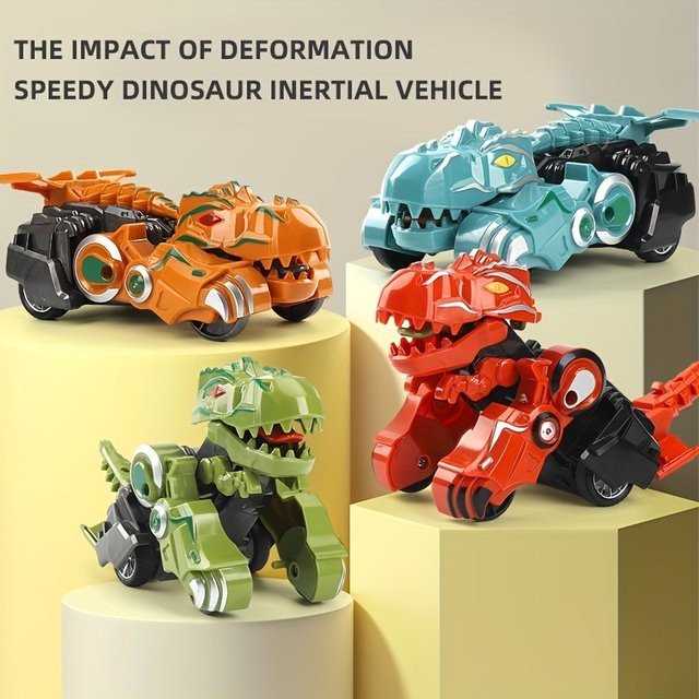 SONGYI Transformation Dinosaurier Auto, Roboter, Grün, Kunststoff - Bild 1