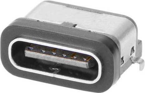 Molex 2171770001 USB-C Mid IPX5 Steckverbinder in Schwarz und Gold - Bild 1