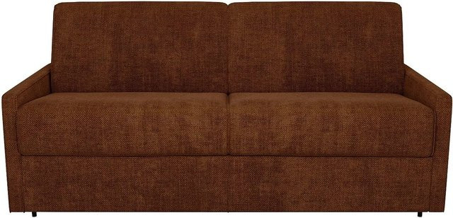 Vente-unique Schlafsofa Calife in Terracotta mit Stoffbezug und abnehmbaren Bezügen, Breite: 190 cm - Bild 1