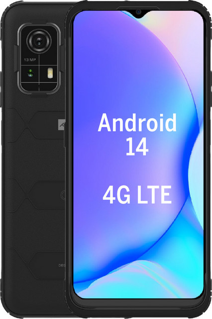 AGM MOBILE Smartphone Schwarz mit 128GB Speicher, 6,56 Zoll Display und Android - Bild 1