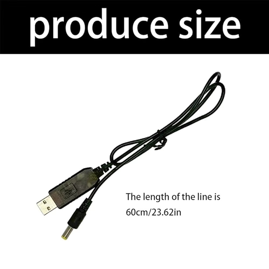 USB zu DC 21V Adapterkabel Schwarz zur Konvertierung von 5V auf 21V zum Laden von Lithium-Batteriesystemen - Bild 6