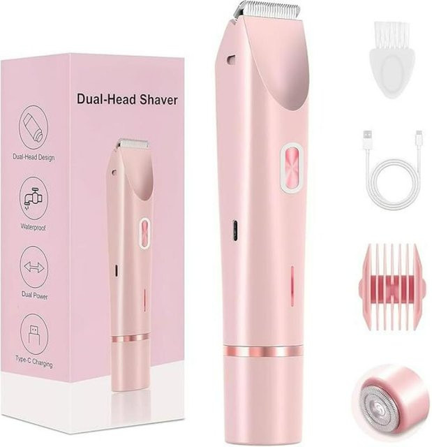 SZwatch 2 in 1 Elektrorasierer und Bikini Trimmer, pink, Damen - Bild 1