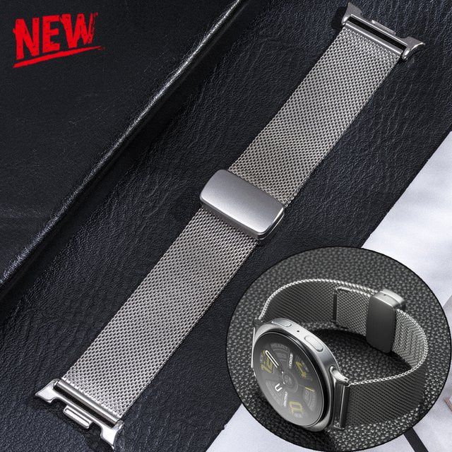 FancyWrist Uhrenarmband Milanaise, Edelstahl, Silber, Unisex - Bild 1