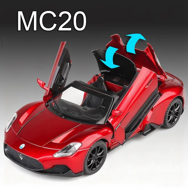 RMZ city MC20 Panamera, Spielzeugauto, 1:32 Maßstab, Licht und Sound, Rot - Bild 1