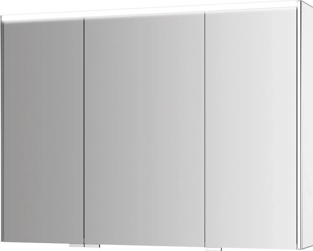 Jokey Spiegelschrank Alu III-HL LED in Weiß mit integrierter Beleuchtung und Steckdose, B/H: 100 x 73,5 cm - Bild 1