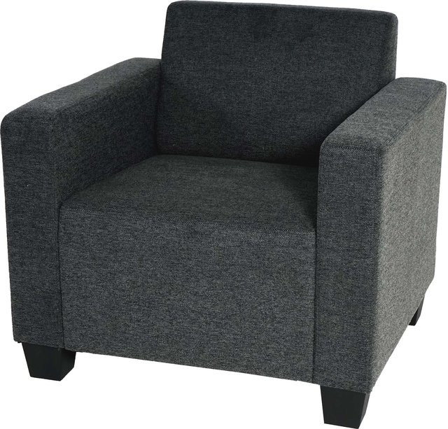 MCW Loungesessel Moncalieri in Anthrazit-Grau mit Stoffbezug - Bild 1