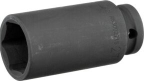 Gedore RED Schlagschrauber-Steckschlüsseleinsatz 1/2 Zoll 12,5 mm Antrieb, 6-kant, SW 27 mm, lang, schwarz, Edelstahl - Bild 2