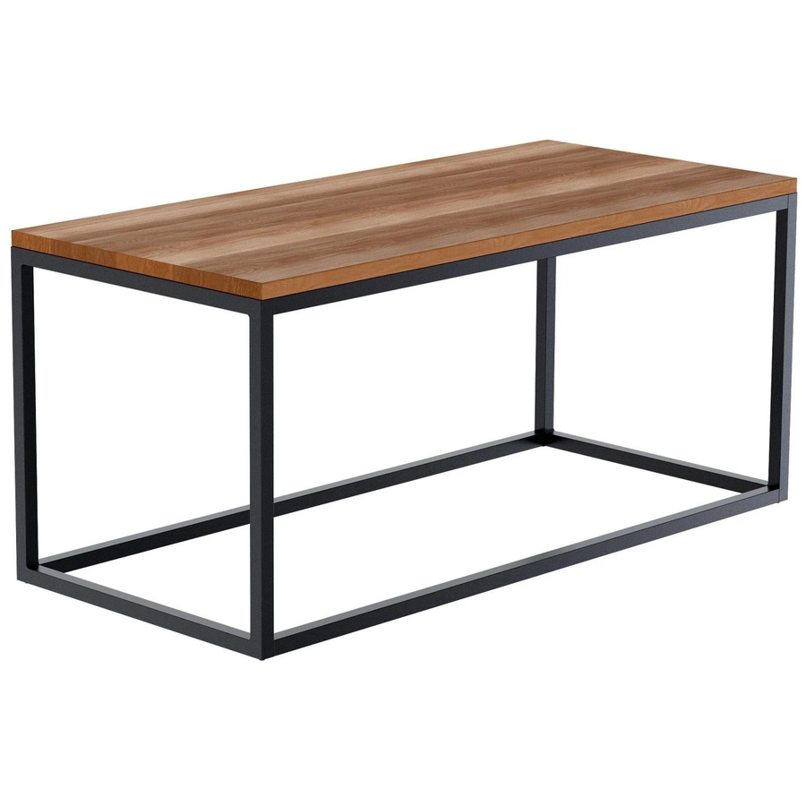 DELUKE Couchtisch GONAR aus Eichenholz in Eiche, rechteckig, B/T/H: 100 x 45 x 50 cm - Bild 2