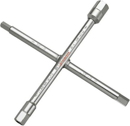 Rothenberger Sanitär-Kreuzschlüssel 3/8-1" mit 10fach-Funktion in Silber - Bild 1