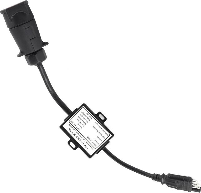 GoolRC Anhängerstecker Lichtkonverter USA 4-polig auf EUR 7-polig Adapter zur Trennung von Stopp- und Bremslichtsignal in Weiß - Bild 1