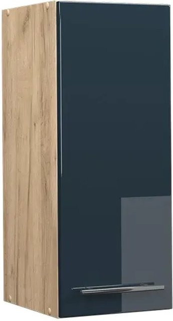 Vicco Hängeschrank Fame-Line Küche Eiche Dunkelblau Hochglanz mit Soft-Close-Scharnieren - Bild 2