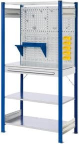 Kappes Steckregal RasterPlan Mod. 5 in Blau, B/T/H: 100 x 50 x 200 cm - Bild 1