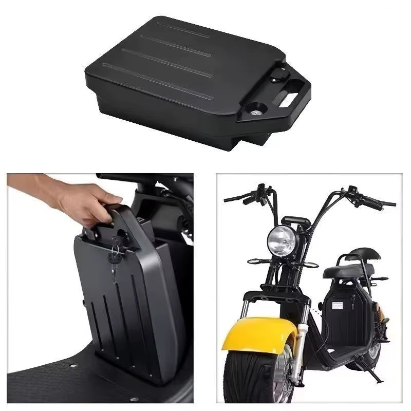 SUYIJIA Elektroroller Citycoco Harley-Stil in Schwarz mit 2000W Motor und 60V Lithium-Batterie - Bild 2