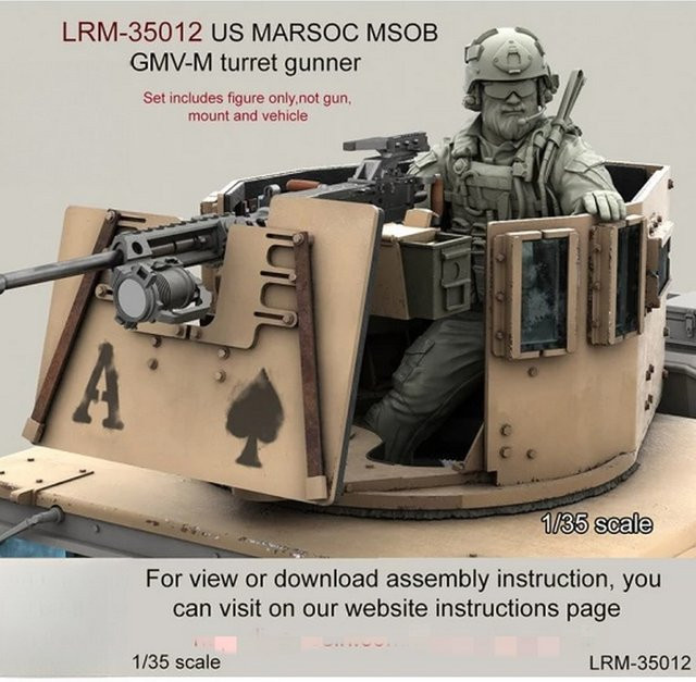 MEEKLION MODEL United States Marine GMV-M Turmschütze, Modellbausatz, 1/35, Harz - Bild 1