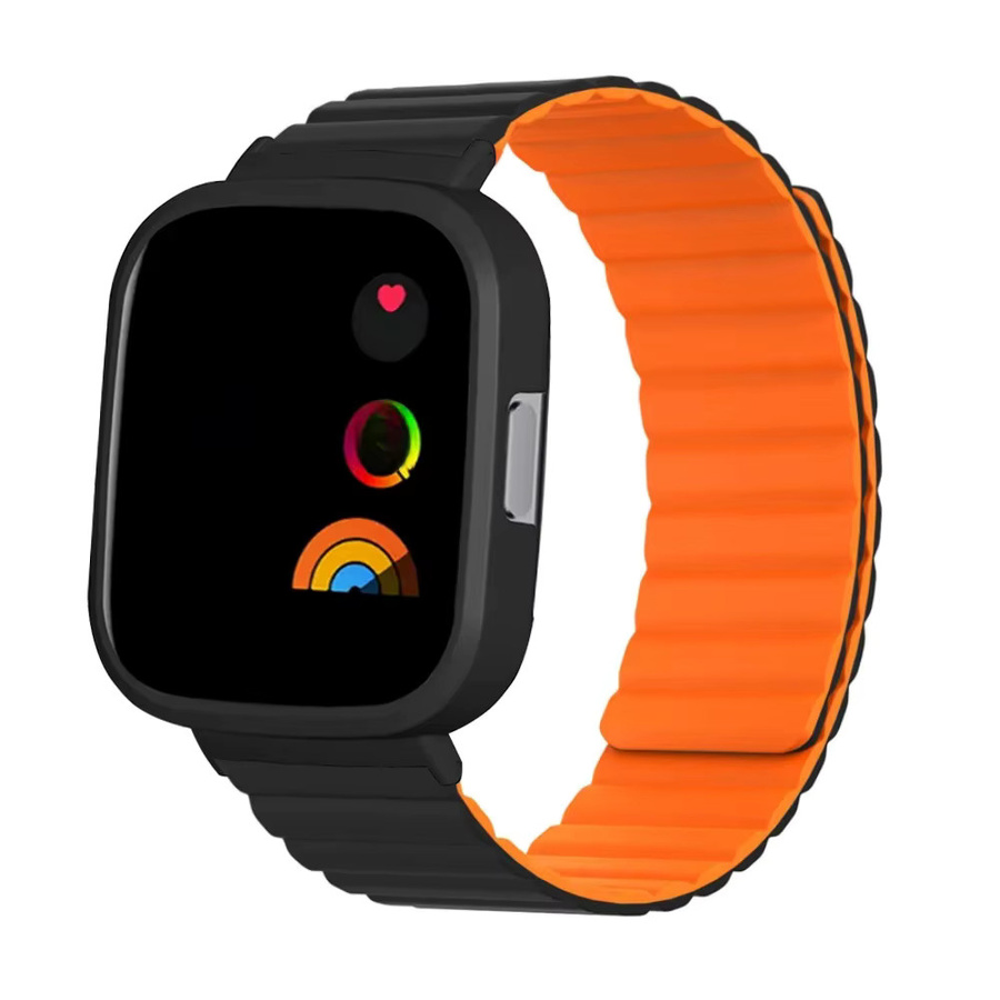 FIFATA Uhrenarmband Silikon, Schwarz, Unisex, für Redmi Watch 3 - Bild 2