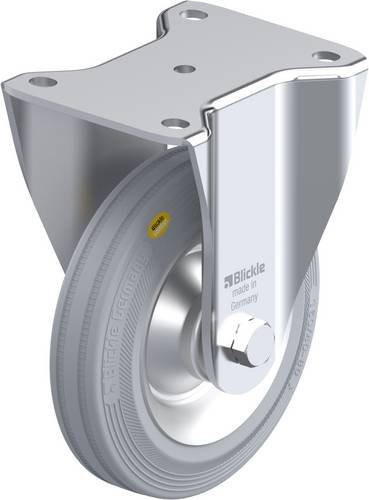 Blickle Bockrolle BH-RD 162R-VLI in Grau, verzinkter Stahl, Rad-Durchmesser: 160 mm, Tragfähigkeit: 225 kg - Bild 1