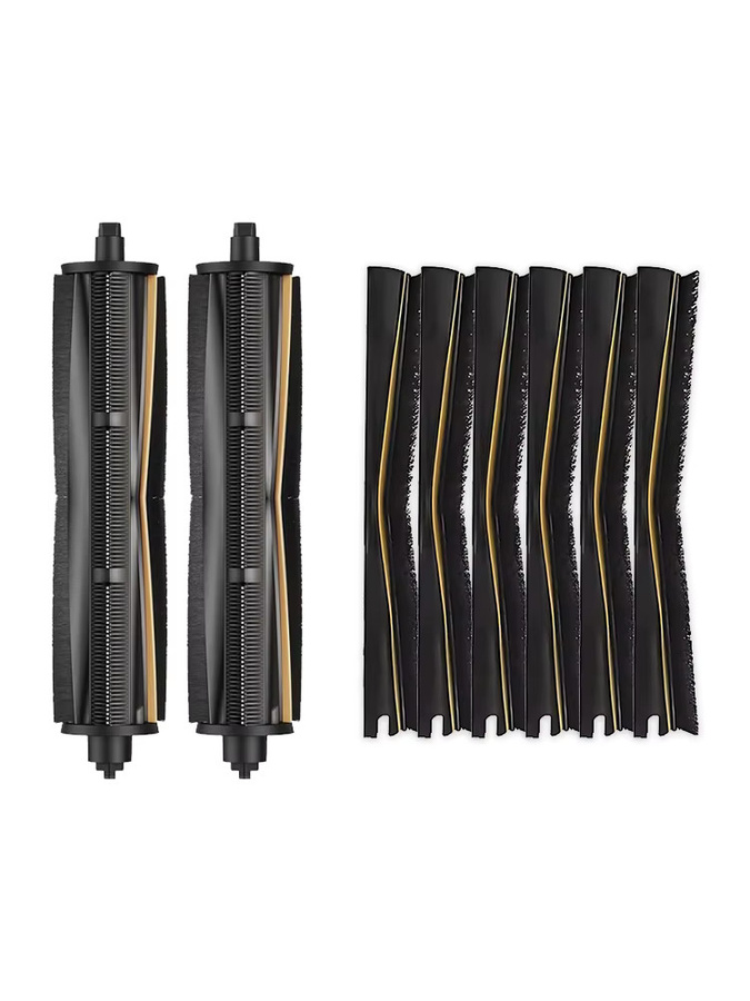 Tricut-Bürstenstreifen von Dreame in Schwarz passend für Dreame X30 X40 L40 Ultra, Xiaomi X20 Pro X10+ X20+ M30S M40 H40 und MOVA E30 P50 Pro Ultra Z50 Ultra - Bild 3