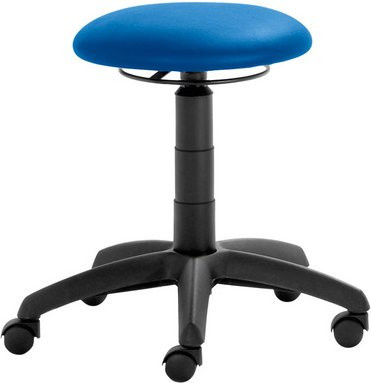 Mayer Sitzmöbel Multifunktionshocker 1282, blau, Kunstleder, Breite: 60 cm, höhenverstellbar - Bild 1