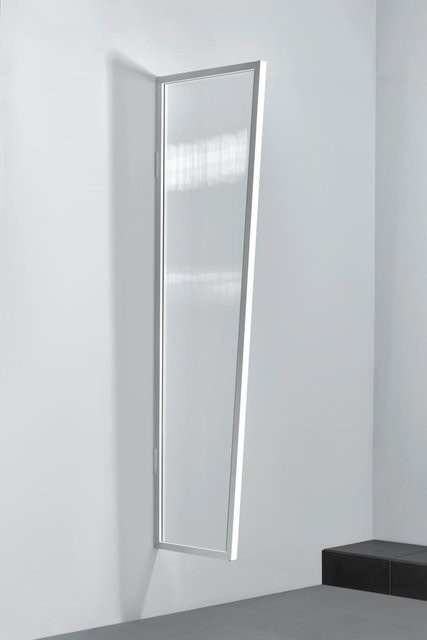 Gutta Typ B1/PC Vordach-Seitenteil in klar und weiß, Breite: 200 cm, Höhe: 60 cm - Bild 1