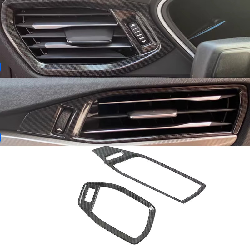 Cutylin Carbonfaser Mittelkonsole Schaltkasten-Abdeckung für Ford Kuga Escape 2020-2022 in Schwarz - Bild 3