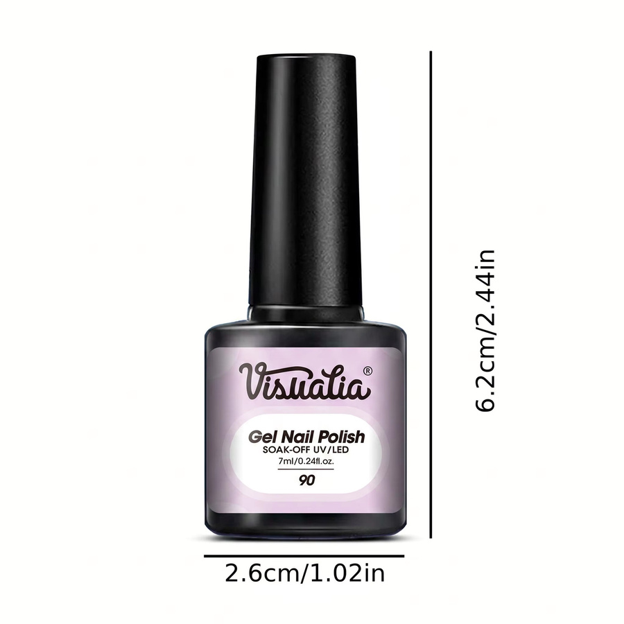 Visuatia Gel-Nagellack, hellrosa, glänzend - Bild 3