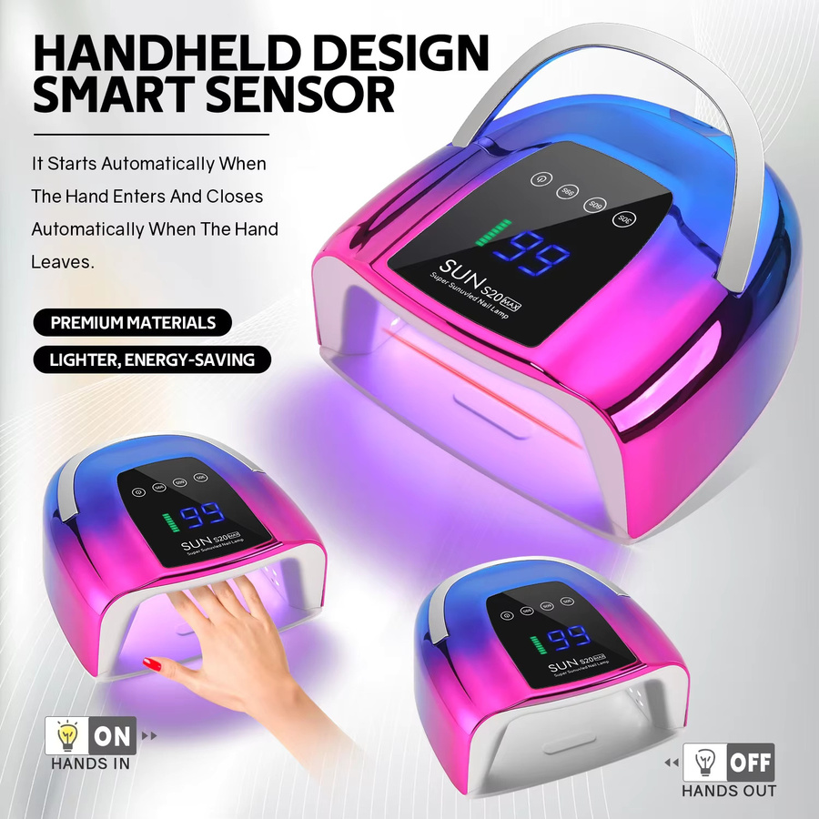 DianaBeauty Nageltrockner, 48 LEDs, wiederaufladbar, LCD-Touchscreen - Bild 4