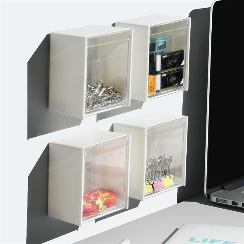 Binchi Lighting Appliances Wandregal aus Kunststoff in Weiß als Badezimmer-Organizer für Make-up und Schmuck - Bild 5