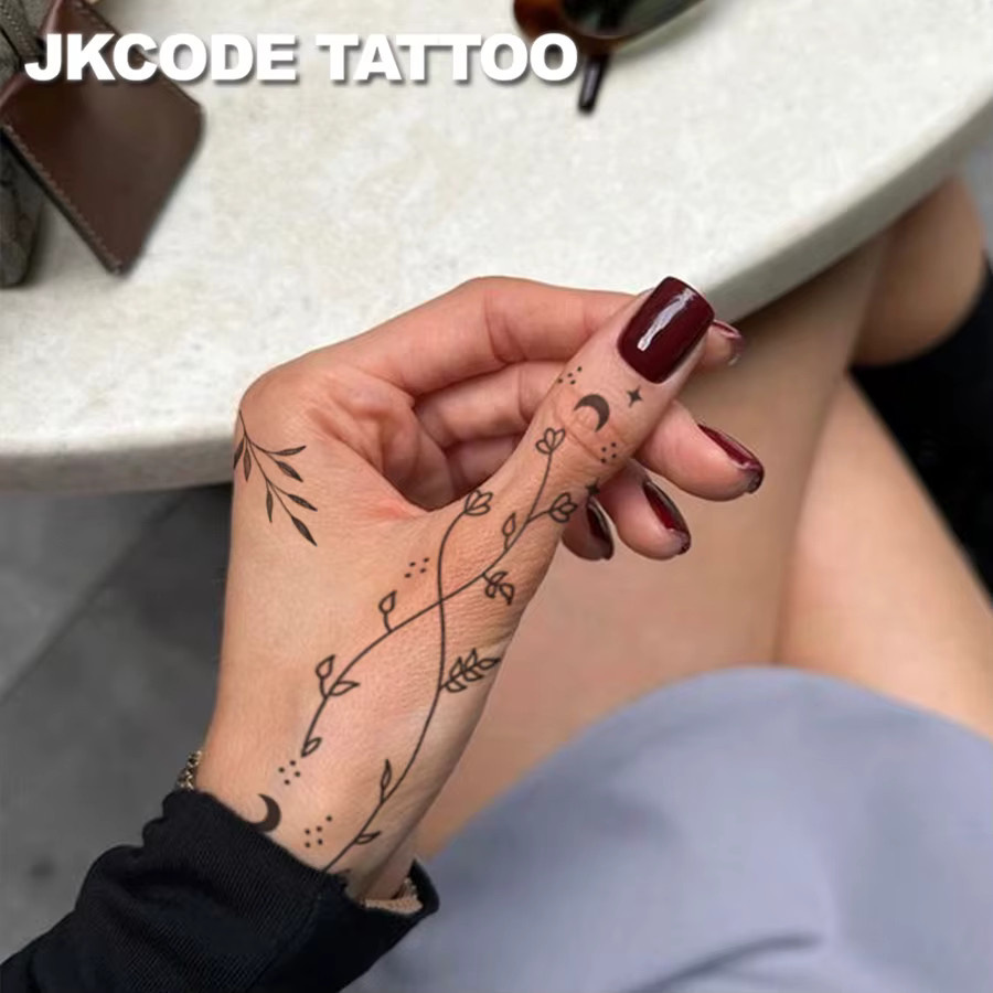 JKCODE TATTOO Mehndi-Design Semi-permanente Tattoos, Unisex - Bild 2