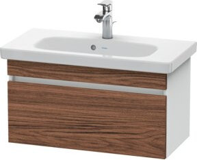 Duravit Waschtischunterschrank DuraStyle in Nussbaum Dunkelbraun und Weiß, B/T/H: 73 x 36,8 x 39,8 cm - Bild 1