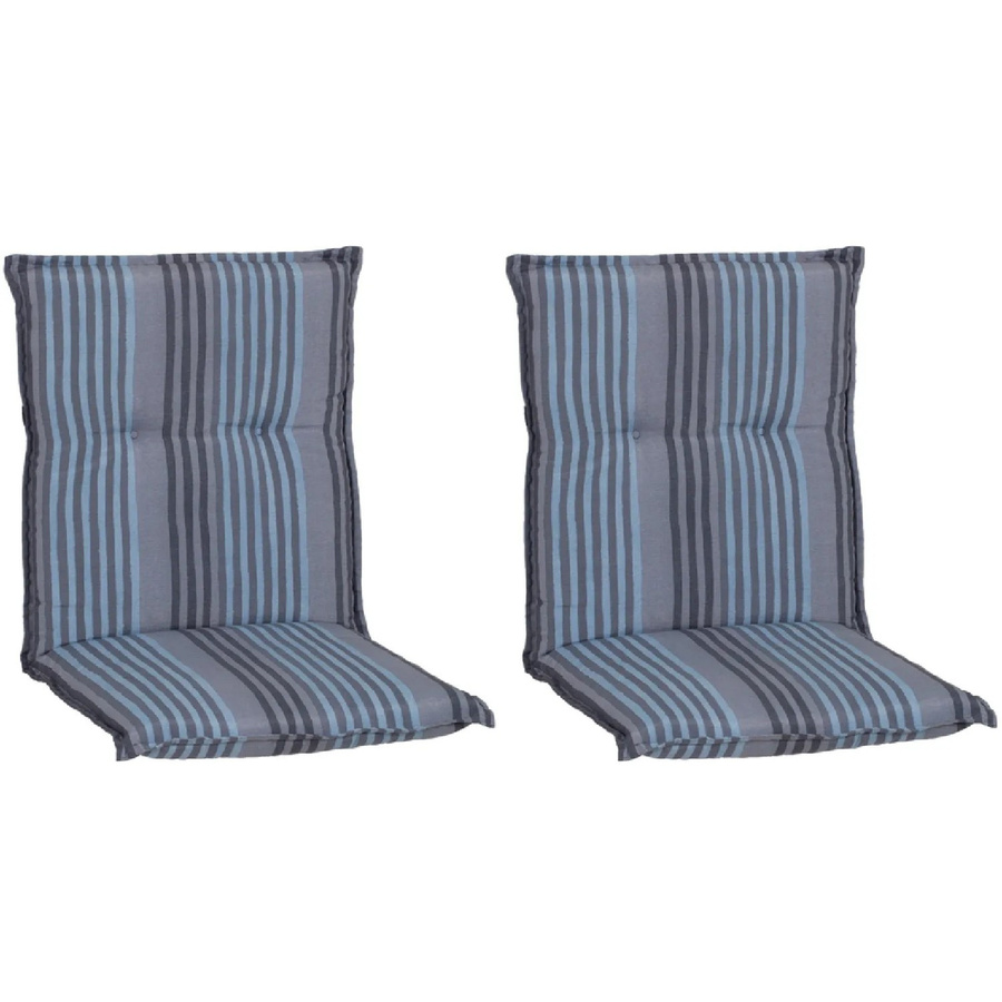 Beo Sitzauflage Turin 2er-Set Blau-Grau B/T/H: 98 x 46 x 8 cm - Bild 2